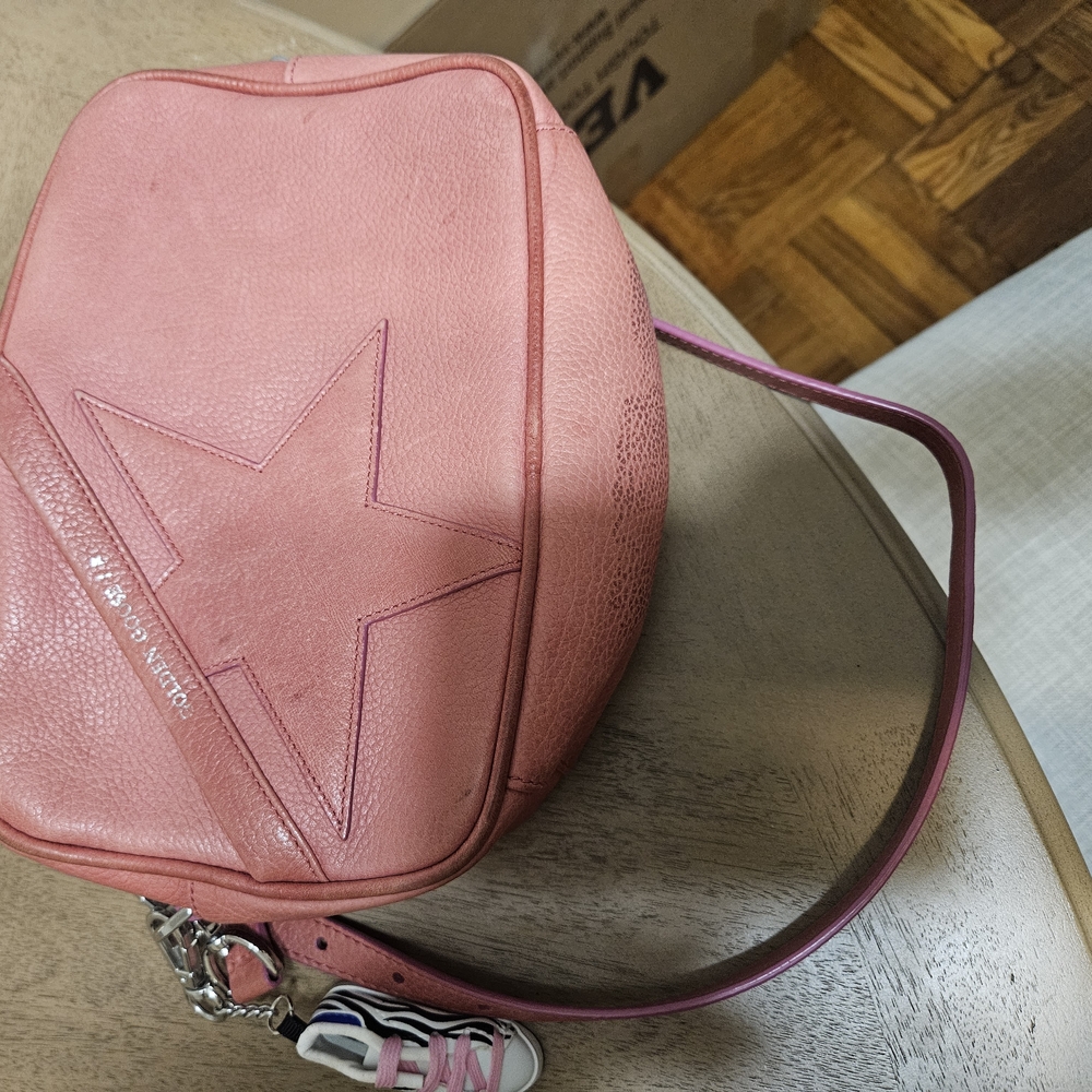 Pink Star Embossed Women's Bag - Picture 4 of 5
